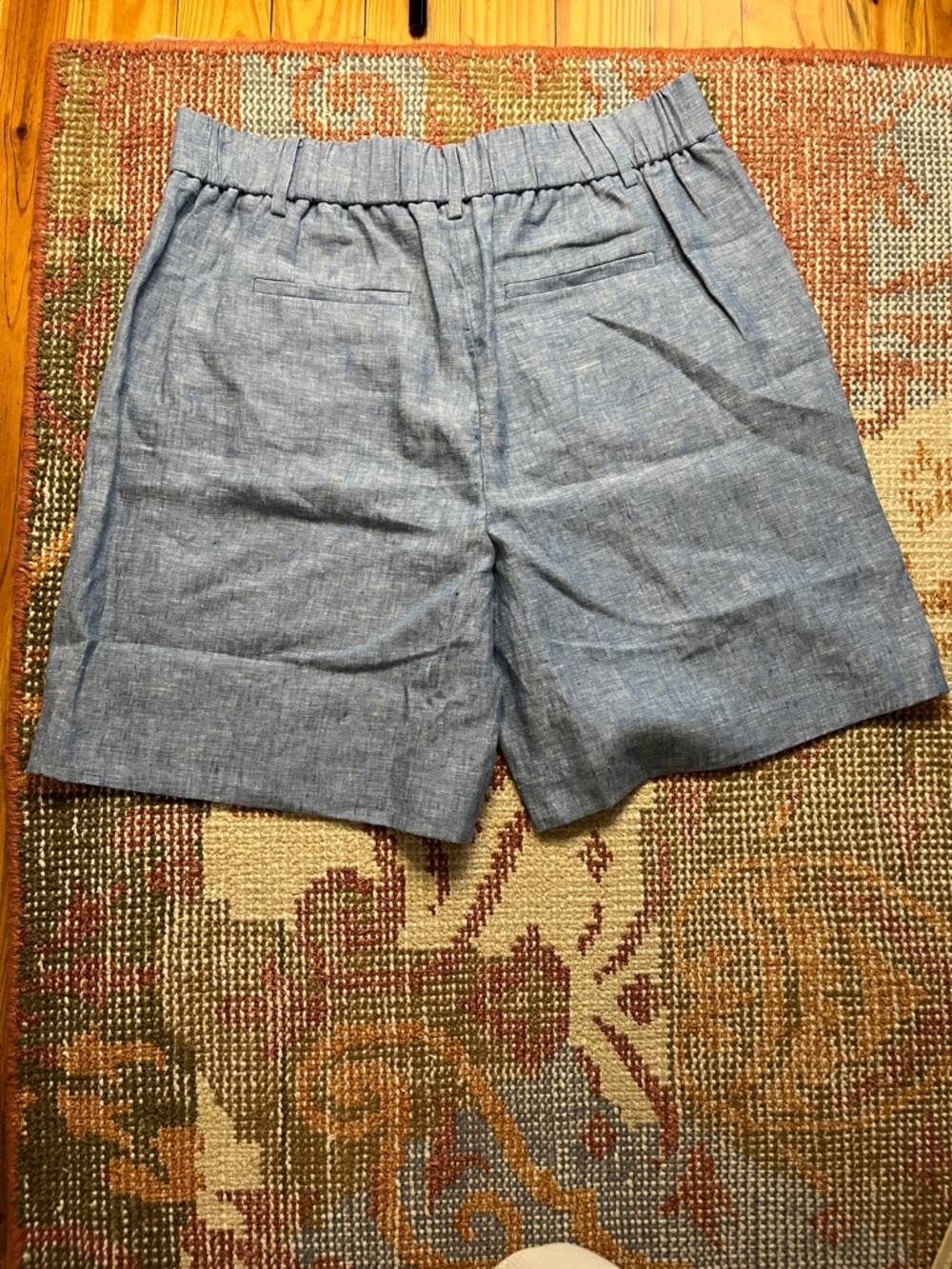NWT Boden Kensington Linen Blue Shorts Size 14 - Picture 8 of 8